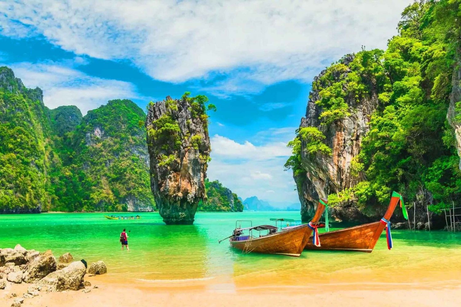 Phuket: James Bond Island med privat longtail med kanotpaddling