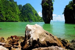 Phuket: James Bond eiland per privé Long Tail met kanoën