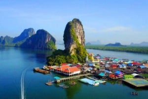 Phuket: Ilha de James Bond em um passeio particular de cauda longa com canoagem