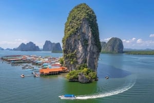 Phuket: Excursión en lancha rápida por la Isla de James Bond y el Pueblo Flotante