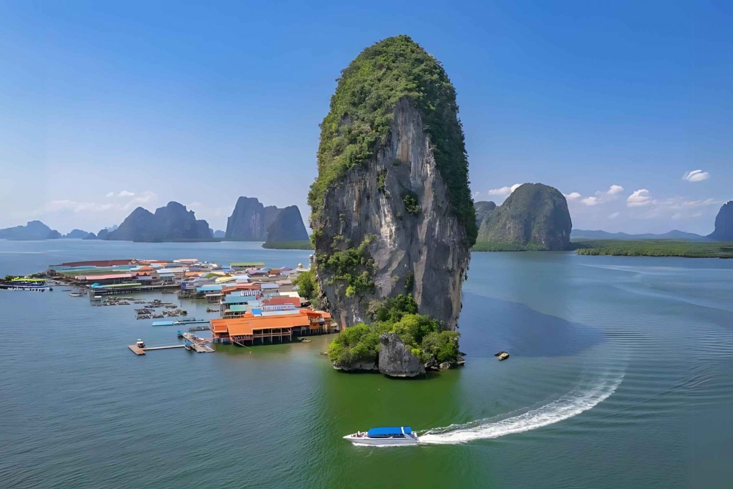 Phuket : Canoa marina sull'isola di James Bond in motoscafo