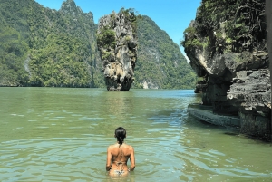 Phuket: Canoa marina sull'isola di James Bond in motoscafo