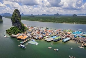 Phuket: James Bond, Ko Panyi, Khai Islands Tour med kanopadling