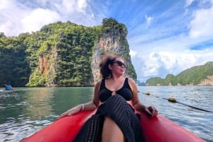 Phuket: James Bond, Ko Panyi, Khai Islands Tour med kanopadling