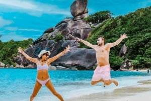 푸켓/카오락: 점심 포함 시밀란 제도 쌍동선 여행