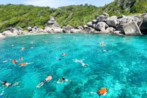 푸켓/카오락: 럭셔리 스피드 보트를 타고 즐기는 시밀란 제도 당일 여행