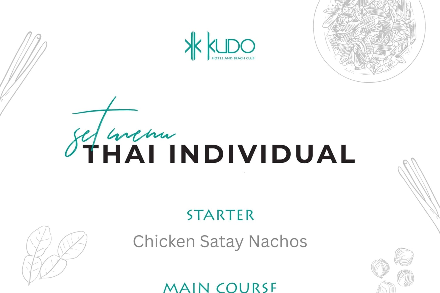 Phuket: Entrada al Kudo Beach Club con menú fijo