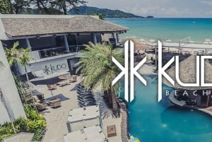 プーケット：クドー・ビーチクラブ入場券（セットメニュー付き）