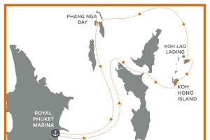 푸켓 팡아만과 홍섬으로 향하는 럭셔리 HYPE 요트