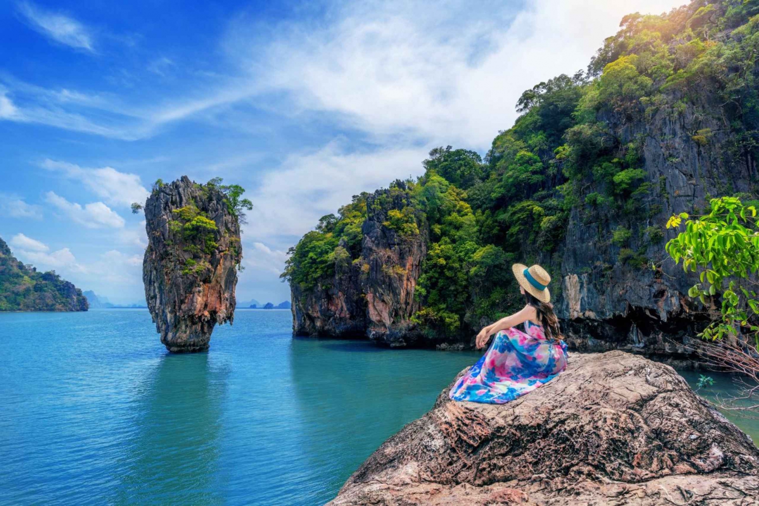 Phuket : Bateau à voile de luxe dans la baie de Phang Nga avec dîner au coucher du soleil