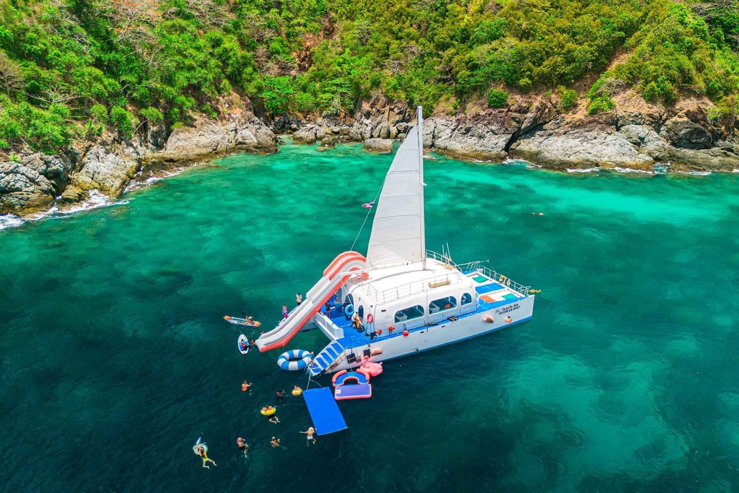 Phuket: Maiton & Khai Islands Half-Day Ice Cream Yacht Tour