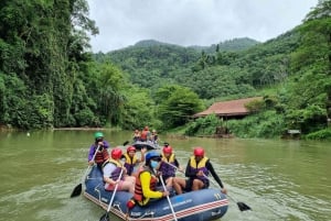 Phuket : grotte aux singes, rafting, cascade et tyrolienne