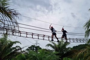 Phuket: cueva de los monos, rafting, cascada y tirolina