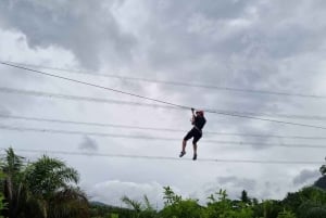 Phuket: cueva de los monos, rafting, cascada y tirolina