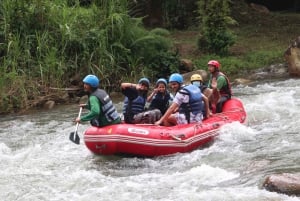 Phuket: Monkey Cave, Water Rafting, Zipline med mulighed for ATV