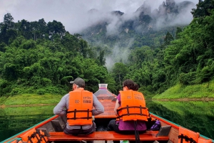 Phuket eller hvor som helst: 2-dagers Cheow Lan Lake & Raft-Resort-AIR