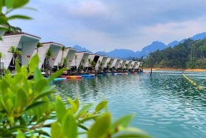 Phuket eller hvor som helst: 2-dagers Cheow Lan Lake & Raft-Resort-AIR
