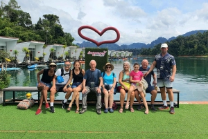 Phuket eller hvor som helst: 2-dagers Cheow Lan Lake & Raft-Resort-AIR