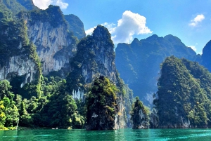 Phuket eller hvor som helst: 2-dagers Cheow Lan Lake & Raft-Resort-AIR