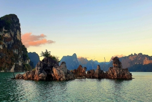 Phuket eller hvor som helst: 2-dagers Cheow Lan Lake & Raft-Resort-AIR