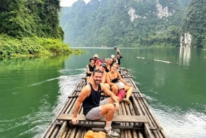 Phuket eller hvor som helst: 2-dagers Cheow Lan Lake & Raft-Resort-AIR