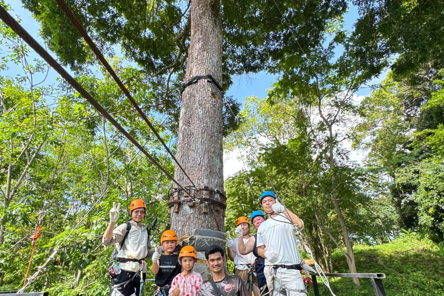 Phuket: Panoramautsikt over havet Zipline Xventure med transport