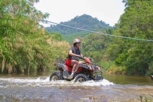 Пхукет/Пханг Нга: Экскурсия на квадроциклах, ZipLine, рафтинг и водопад