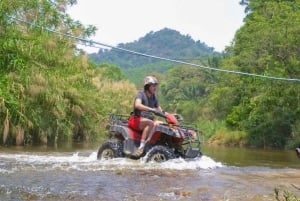 Phuket/Phang Nga: ATV, ZipLine, Rafting i wycieczka nad wodospad