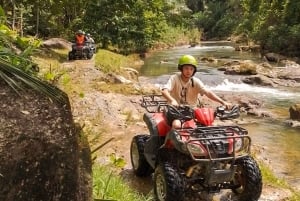 Phuket/Phang Nga: ATV, ZipLine, Rafting i wycieczka nad wodospad