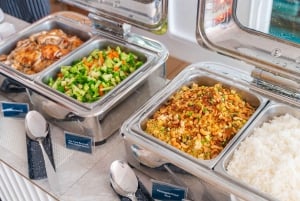 プーケット：パンガー湾ランチとディナー サンセット パーティー クルーズ