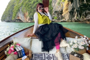 Phuket : sortie en bateau à longue queue privé dans la baie de Phang Nga