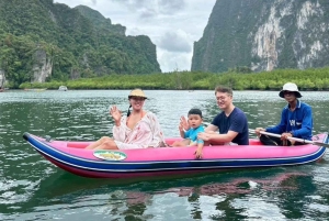 Phuket : sortie en bateau à longue queue privé dans la baie de Phang Nga