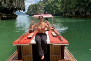 Phuket : sortie en bateau à longue queue privé dans la baie de Phang Nga
