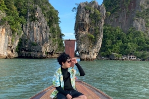 Phuket : sortie en bateau à longue queue privé dans la baie de Phang Nga