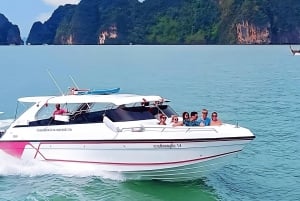 Phuket: Phi Phi ja Khai Island Speedboat tai katamaraanikierros.