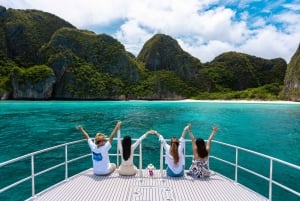 Phuket : Excursion d'une journée aux îles Phi Phi en catamaran rapide