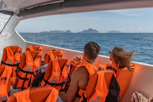 Phuket: Dagsutflykt till Phi Phi-öarna med måltider och transfer