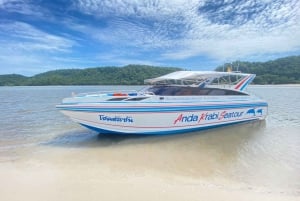 Phuket: Tour privato in motoscafo delle isole Phi Phi e Khai
