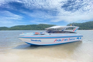 Phuket: Tour privato in motoscafo delle isole Phi Phi e Khai