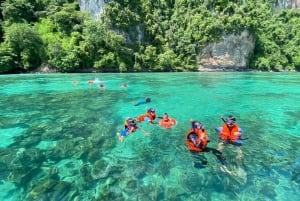 Phuket: Tour privato in motoscafo delle isole Phi Phi e Khai
