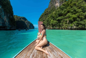 Phuket: Phi Phi, Maya og Bamboo med premium hurtigkatamaran