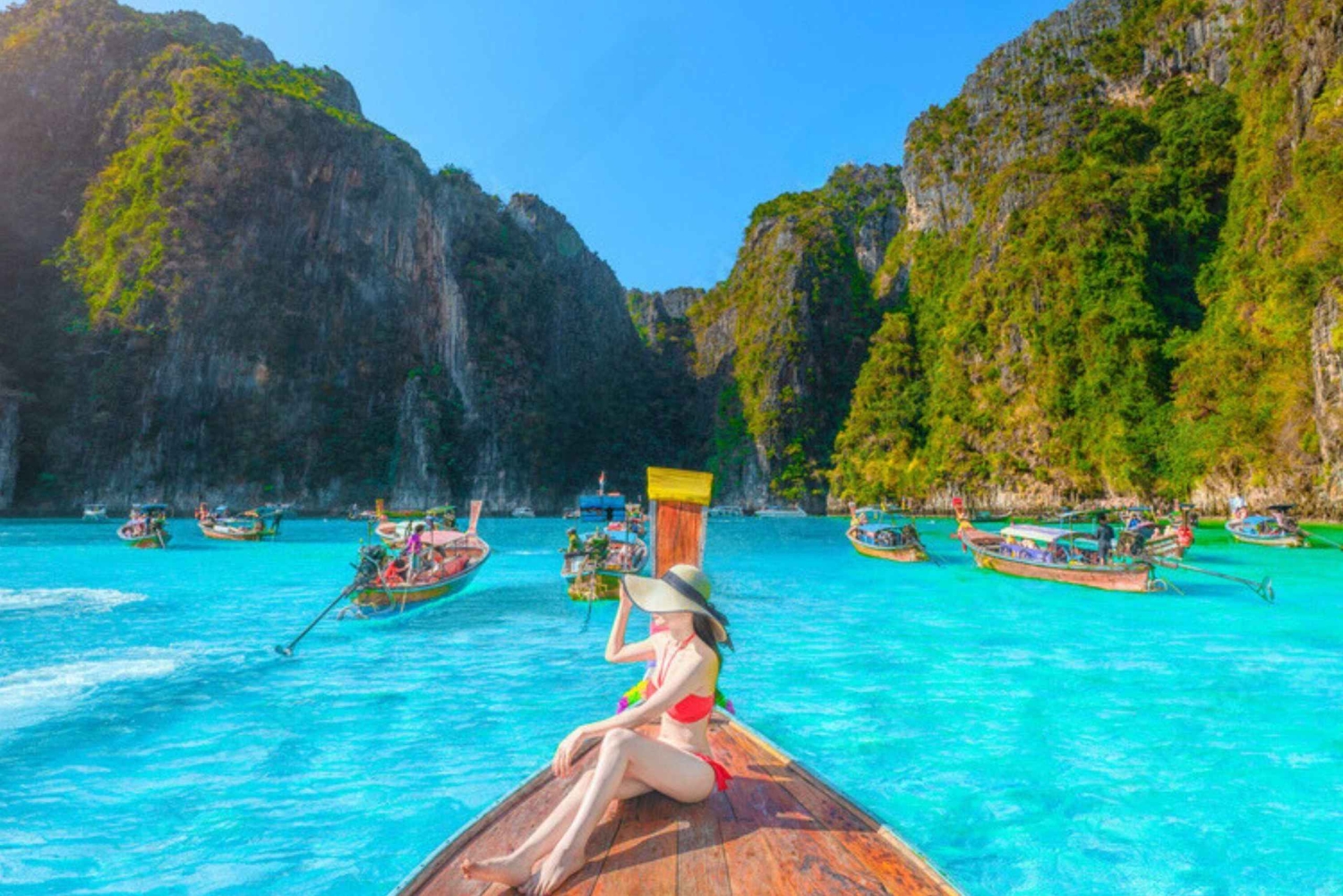 푸켓; 피피, 마야 베이, 뱀부 또는 카이 섬 스피드 보트