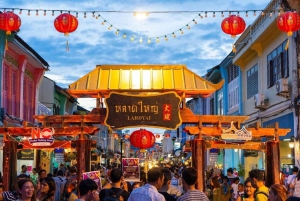 Phuket: Wycieczka po nocnym targu w Phuket z odbiorem z hotelu