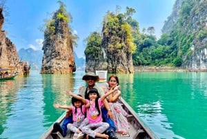 Desde Phuket: Excursión de un día en privado a Khao Sok con excursión Longtail