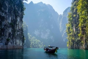 Desde Phuket: Excursión de un día en privado a Khao Sok con excursión Longtail