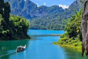 Desde Phuket: Excursión de un día en privado a Khao Sok con excursión Longtail