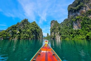 Fra Phuket: Privat dagstur til Khao Sok med longtail-tur