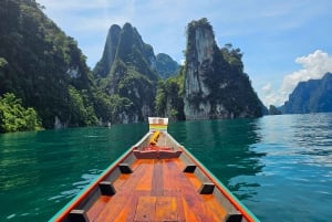 Fra Phuket: Privat dagstur til Khao Sok med longtail-tur