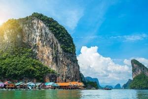 Phuket: Viaggio privato di lusso in barca a coda lunga nella baia di Phang Nga