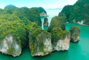 Phuket: Viaggio privato di lusso in barca a coda lunga nella baia di Phang Nga